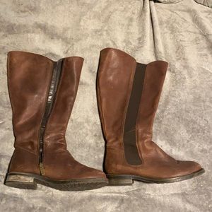 Duo Boots Leather Knee High